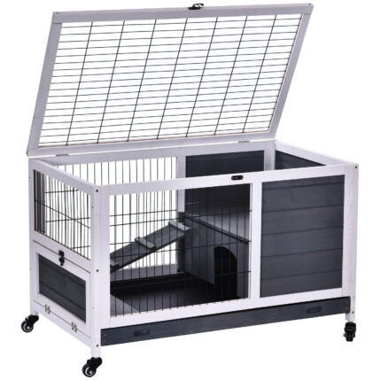 Wood Indoor Rabbit Hutch