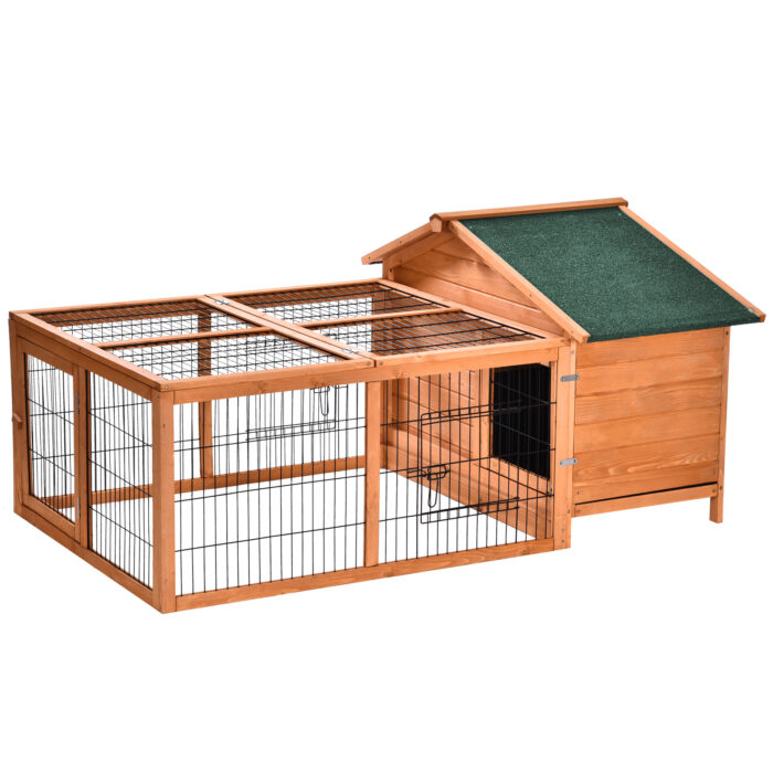 Wooden Rabbit Hutch Detachable Pet House