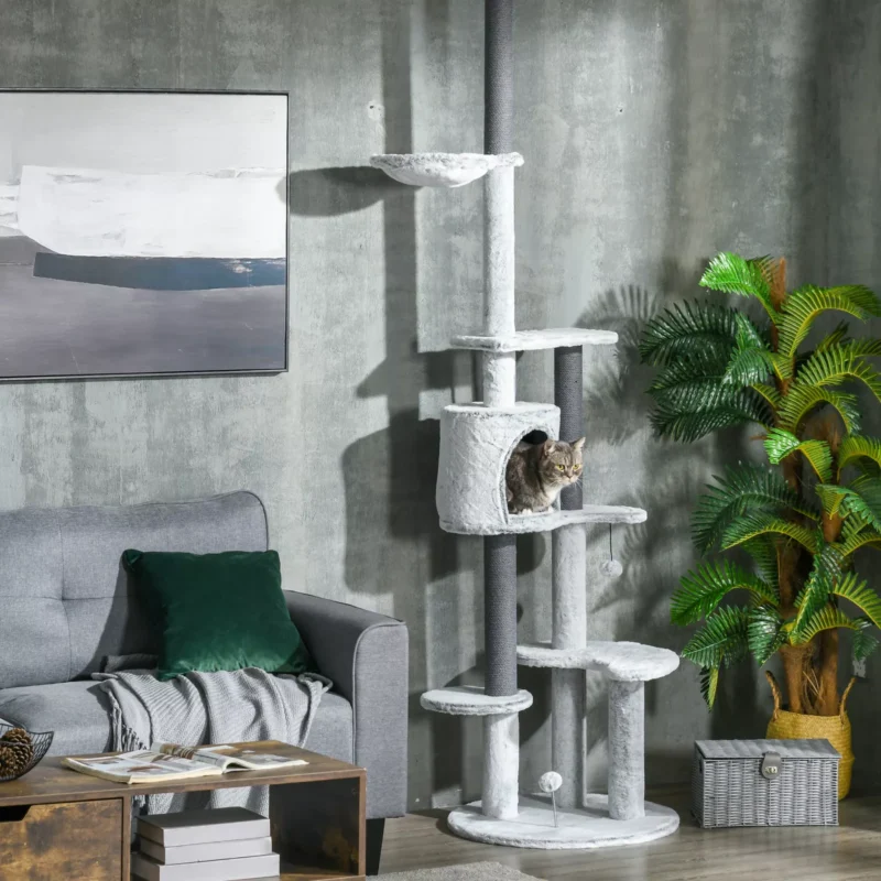 255cm Floor to Ceiling Cat Tree