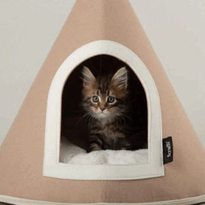 Scruffs Felt Cone Cat Bed - Tan